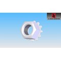 HEX FLANGE NUTS, (NO SERRATIONS), UNHARD, ZINC & CLEAR CHROMATE_0